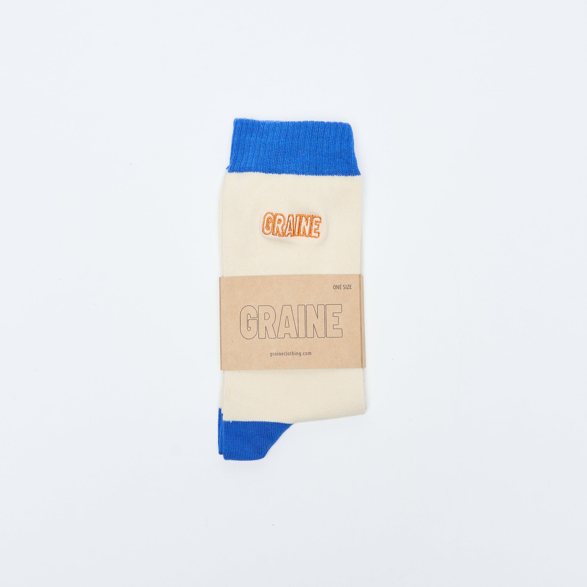 Graine x Paraboot - Socks (White/Blue)