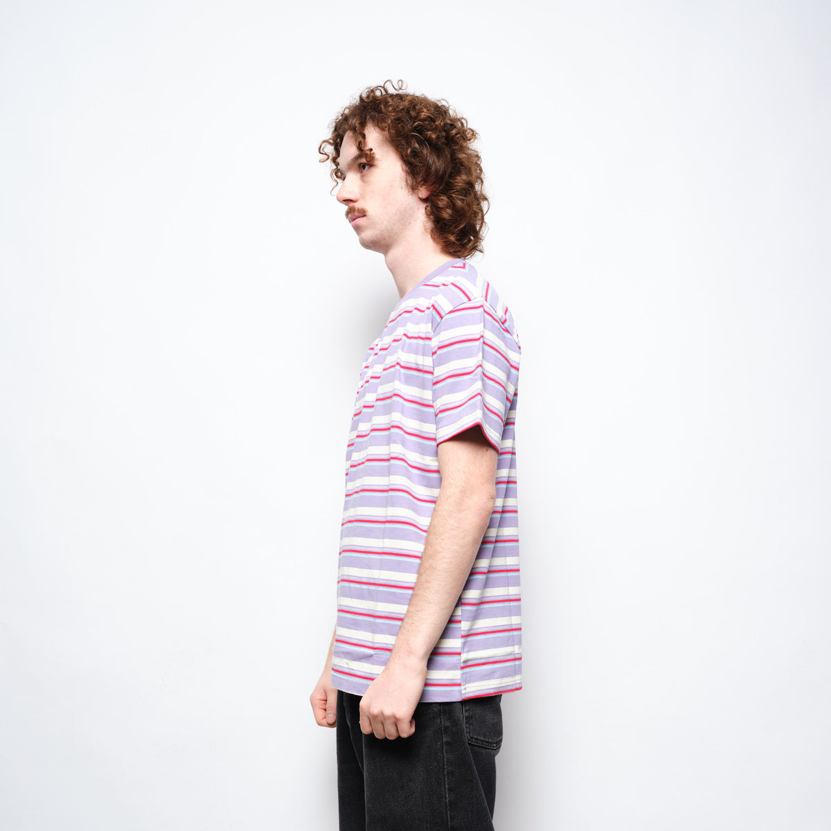 Hélas Caps Co - Classic Stripe Tee (Lavender)