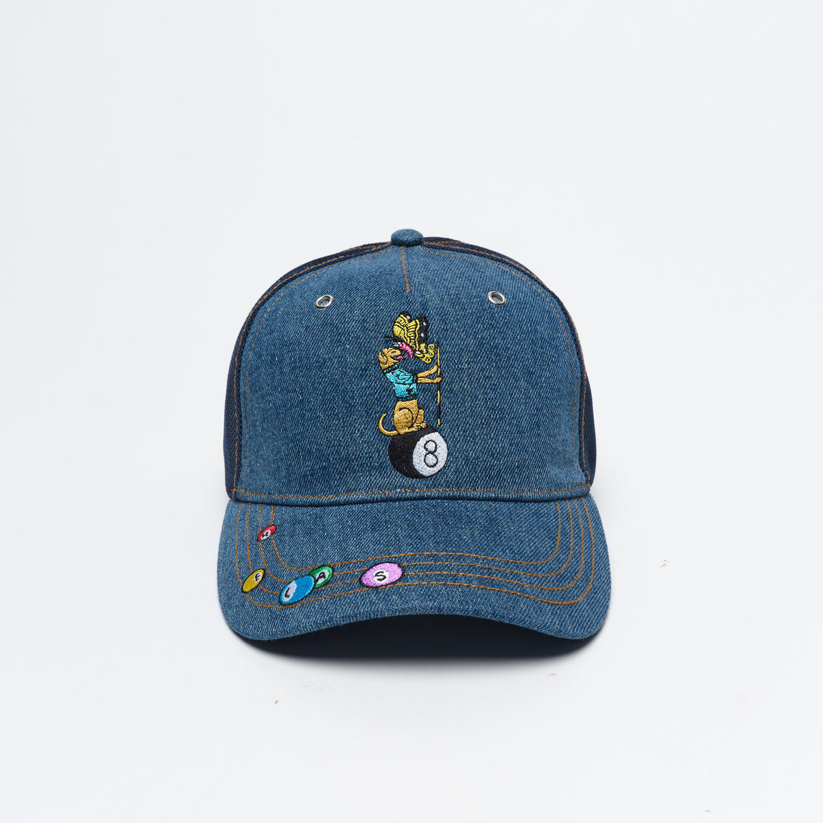 Hélas Caps Co - Pooldog Denim Cap (Washed Indigo)