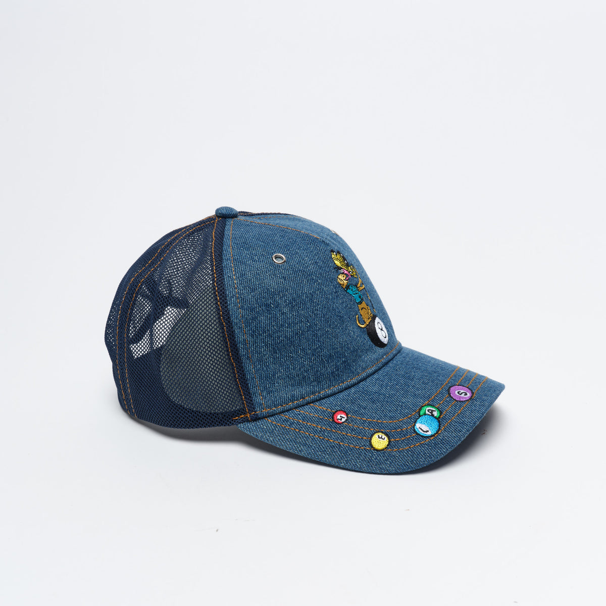 Hélas Caps Co - Pooldog Denim Cap (Washed Indigo)
