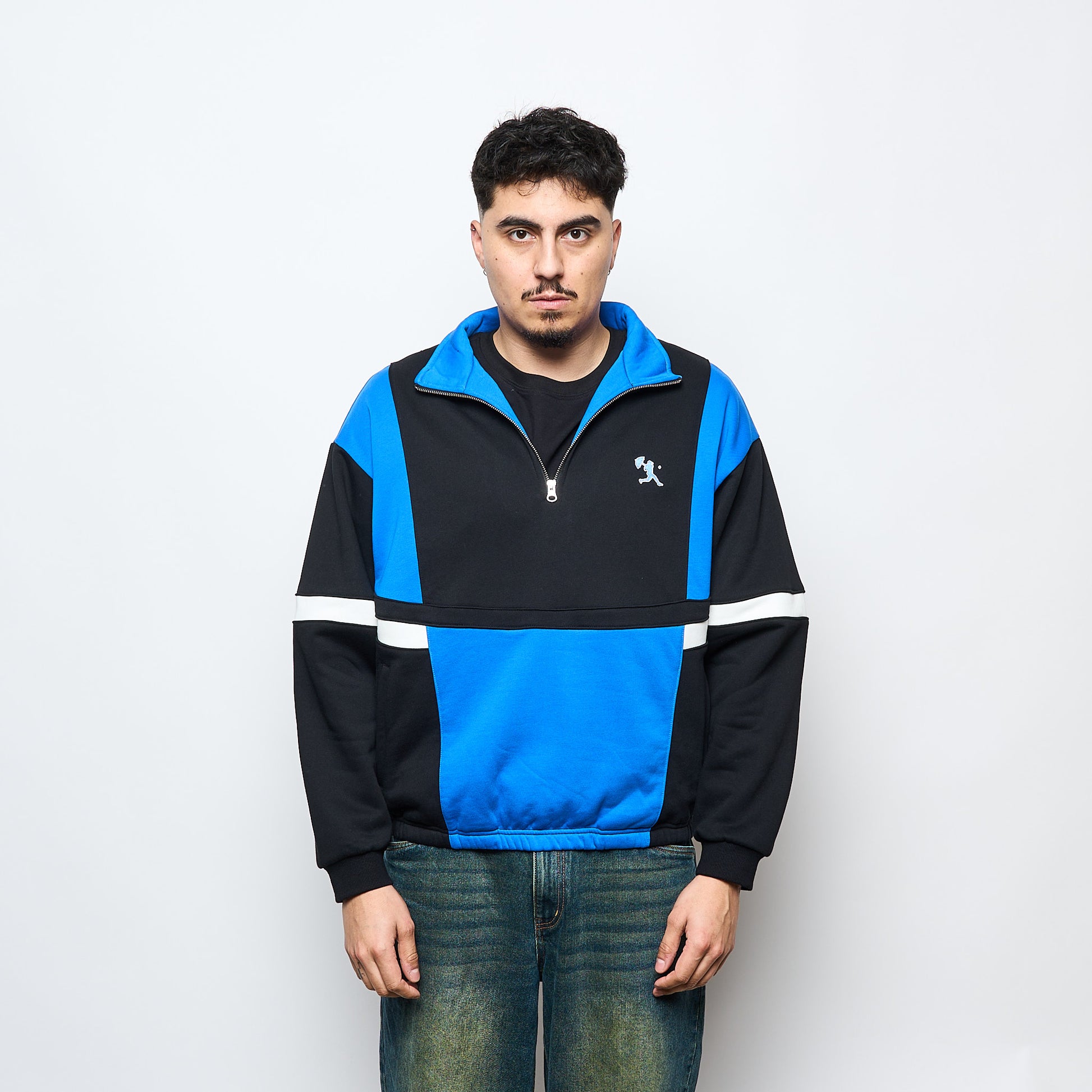 Hélas Skate - Hoop Quarter Zip (Blue/Black)
