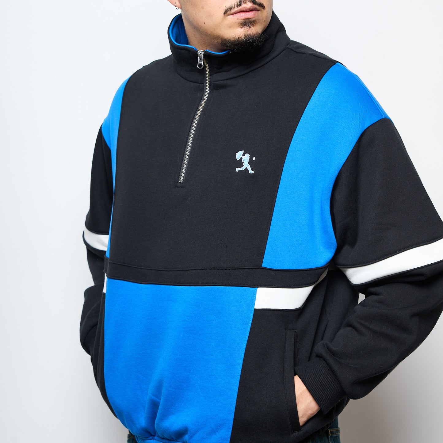 Hélas Skate - Hoop Quarter Zip (Blue/Black)