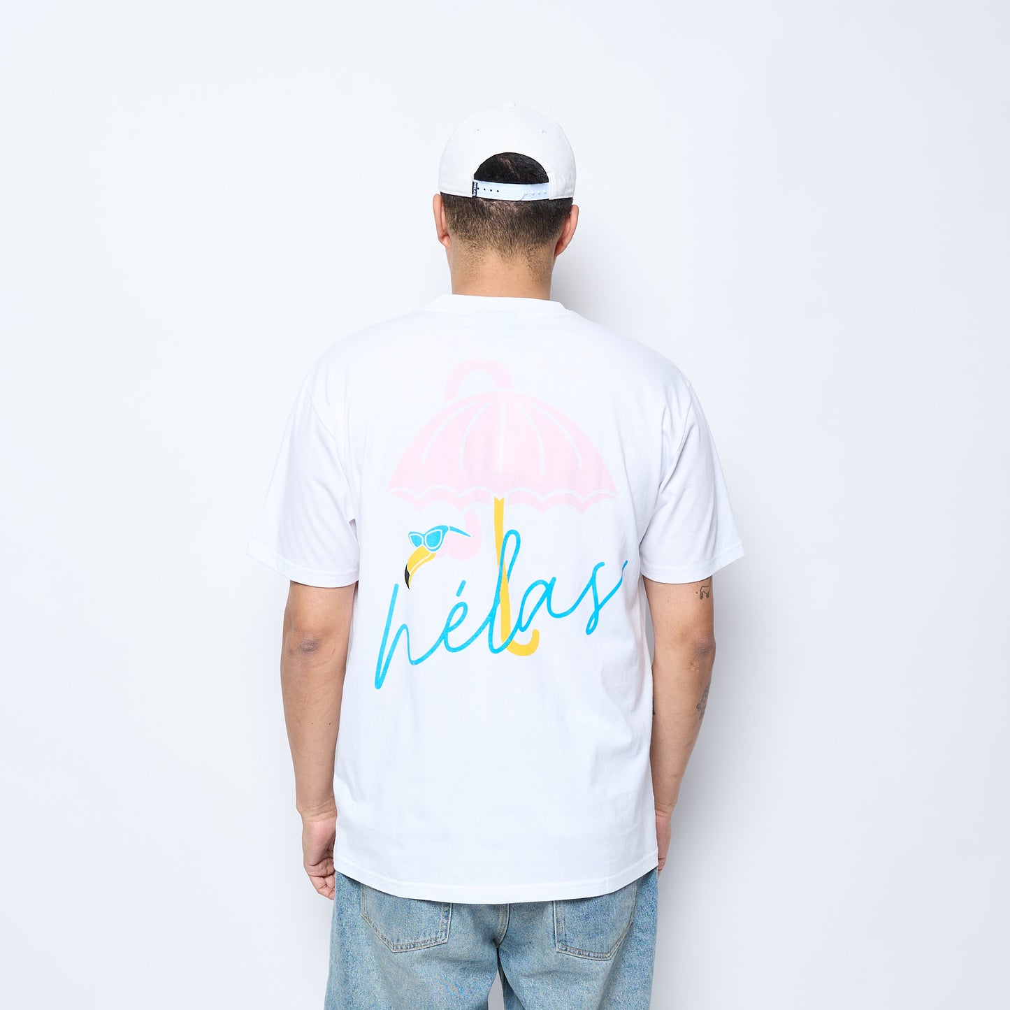 Hélas caps Co - Flamingo Tee (White)