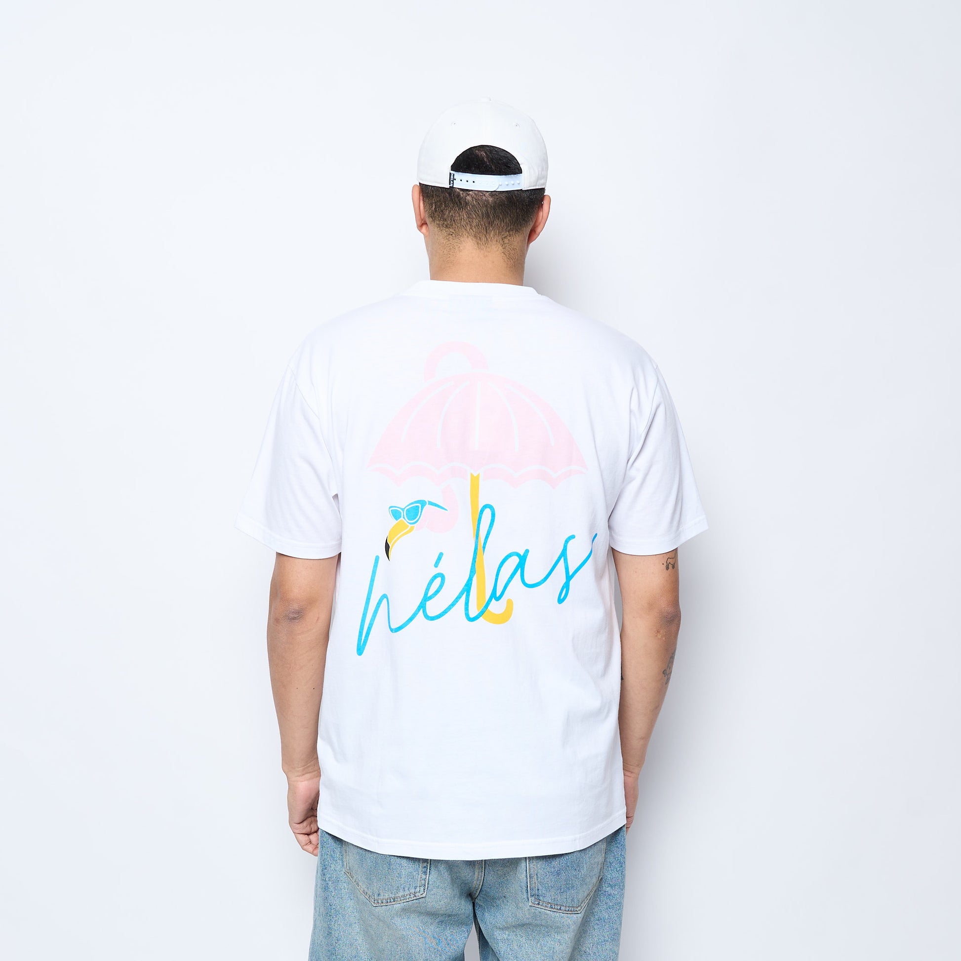 Hélas caps Co - Flamingo Tee (White)