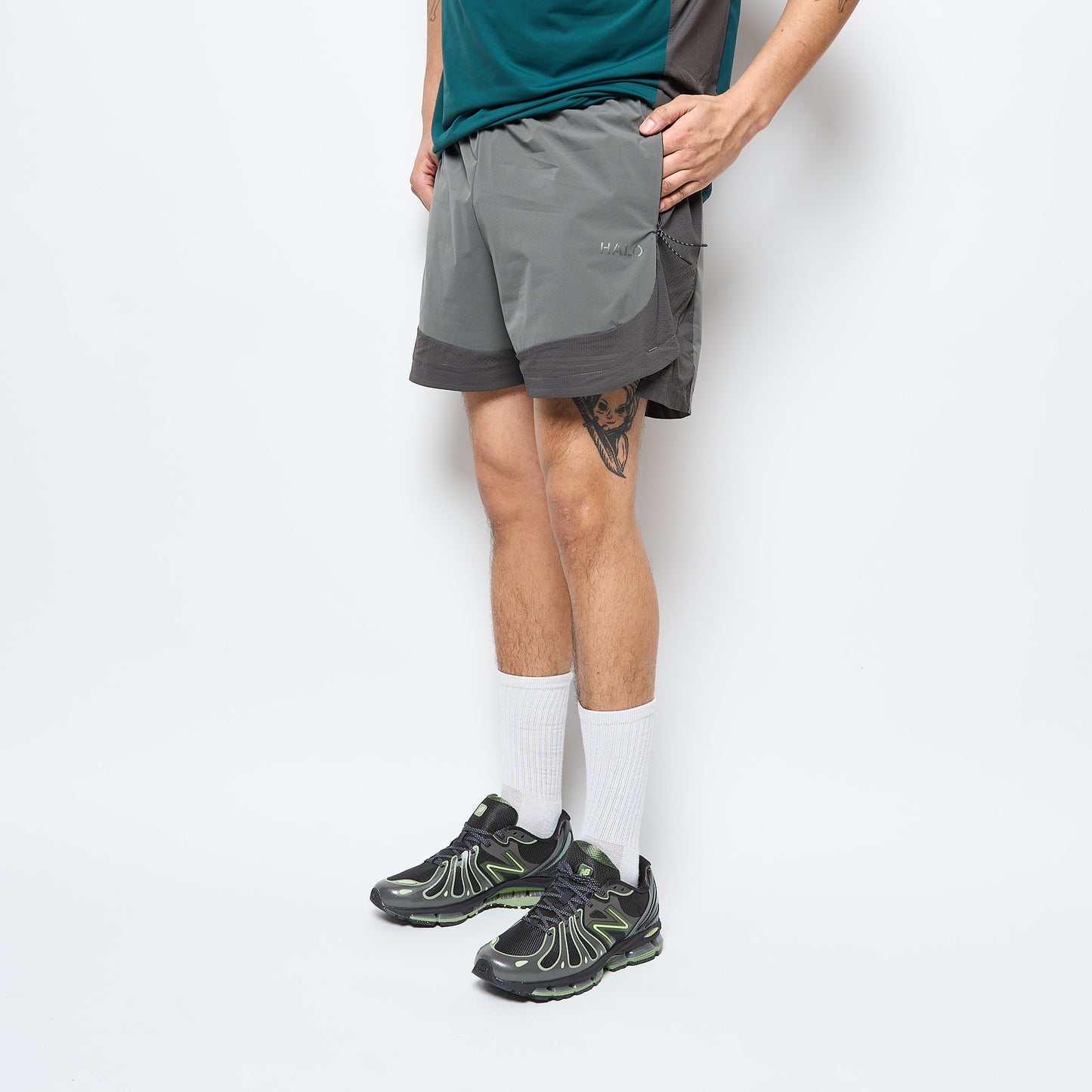 Halo Clothing - Unisex Division Shorts (Gunmetal/Grey)