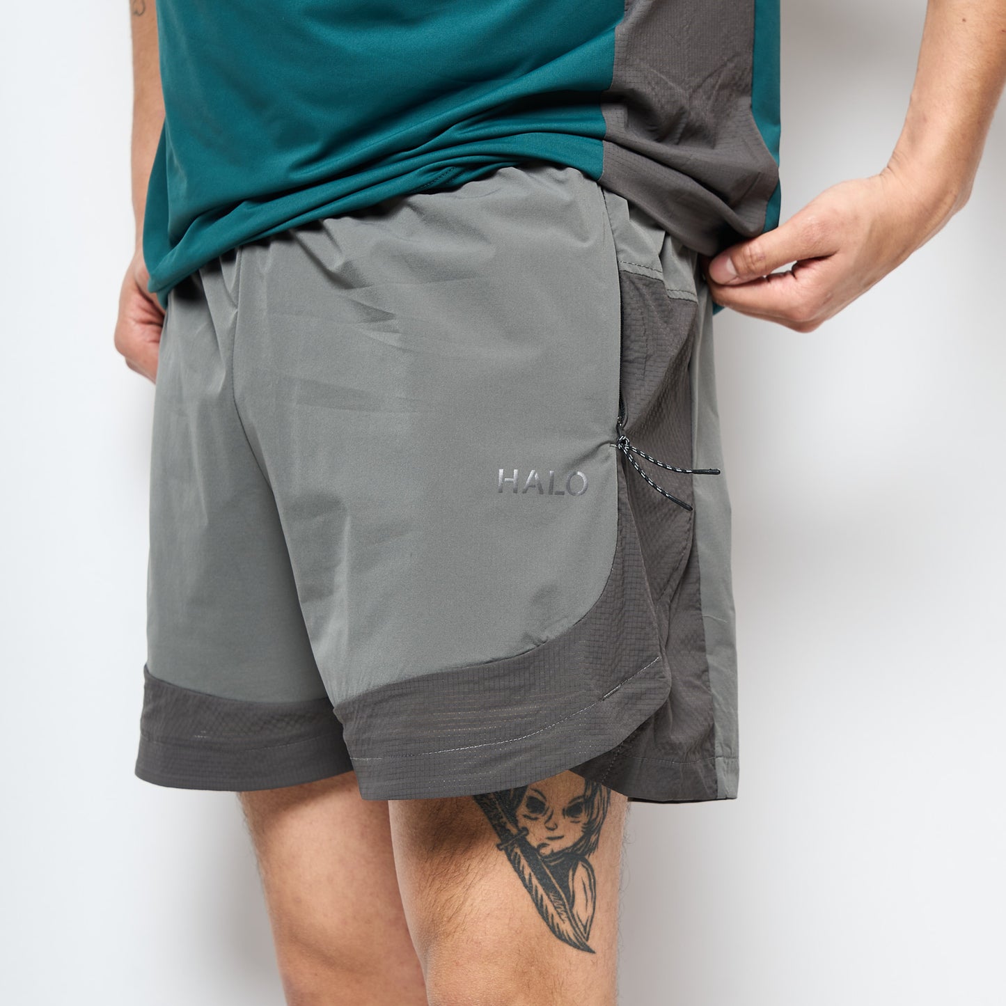 Halo Clothing - Unisex Division Shorts (Gunmetal/Grey)