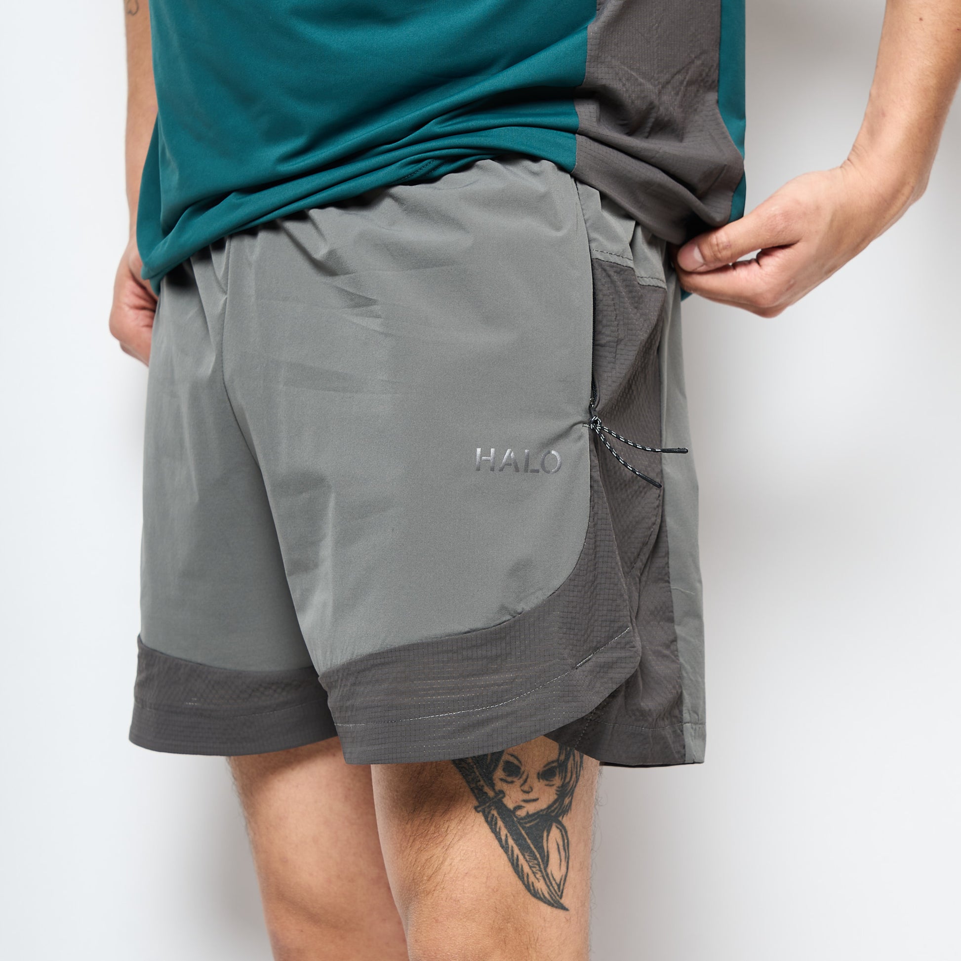 Halo Clothing - Unisex Division Shorts (Gunmetal/Grey)