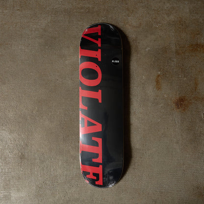 Hardbody Skateboards - Violate (Black/Red) Deck 8.125