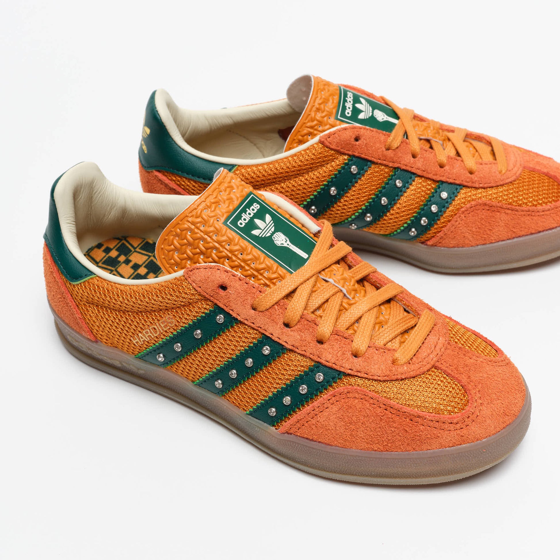 Hardies NYC x Adidas Skate - Gazelle Indoor x Hardies (Rust Orange/Core Green)