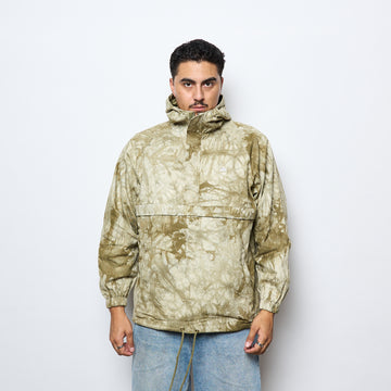 Helas Caps Co - Tie Camo Hooded Quarter Zip Jacket (Beige)