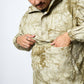 Helas Caps Co - Tie Camo Hooded Quarter Zip Jacket (Beige)