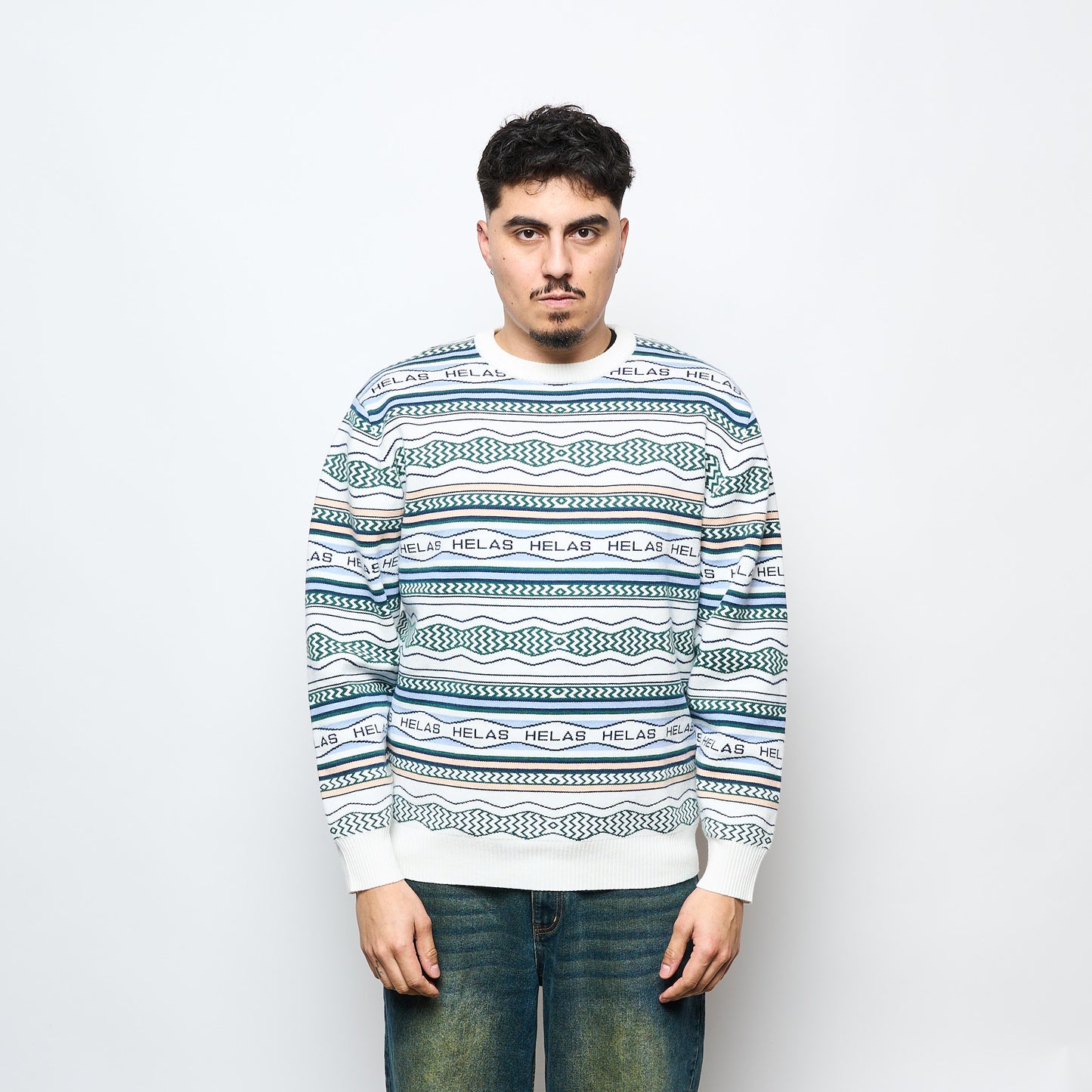 Helas Skate - Kool Crewneck Knit (Light Beige)