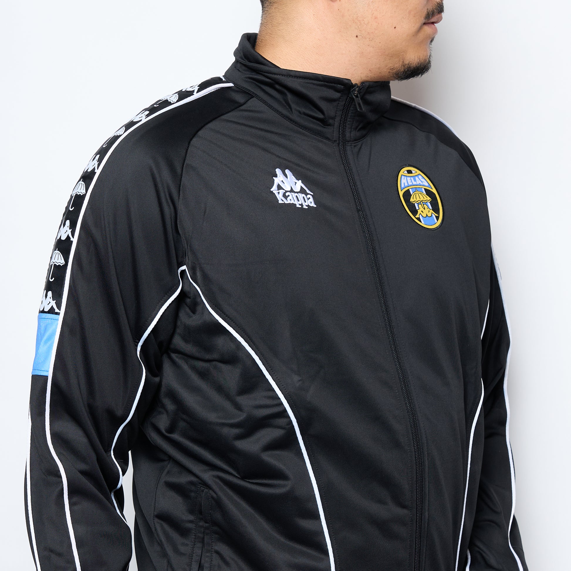 Kappa x Hélas Caps Co - Tracksuits Jacket (Black)