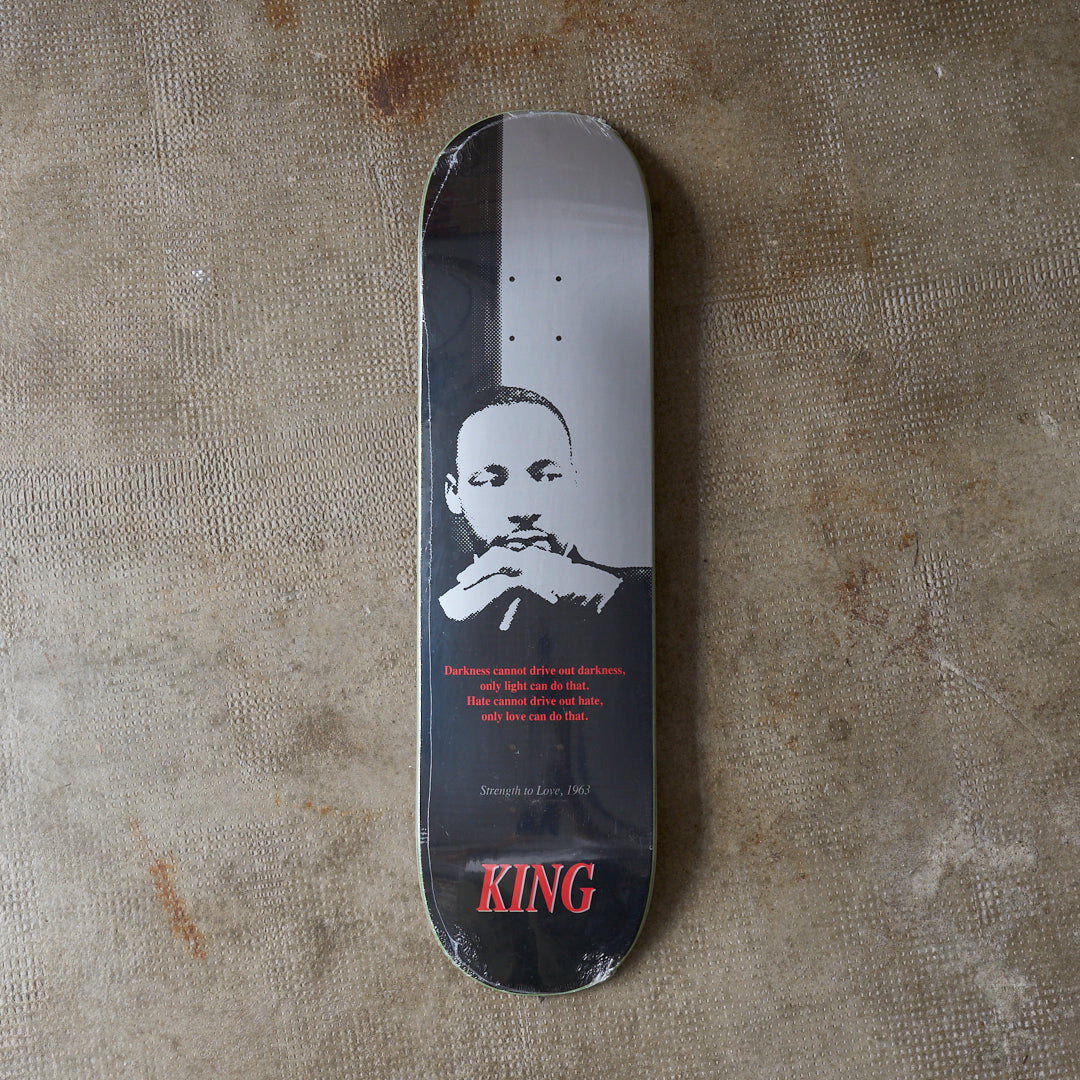 King Skateboards - Strength To Love  (Black/White) 8.25