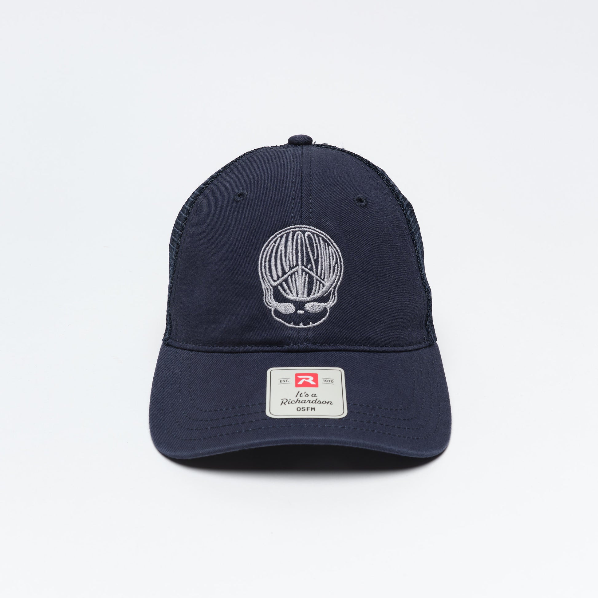Limosine Skateboards - Peace Head Hat (Navy/Silver Embroidery)