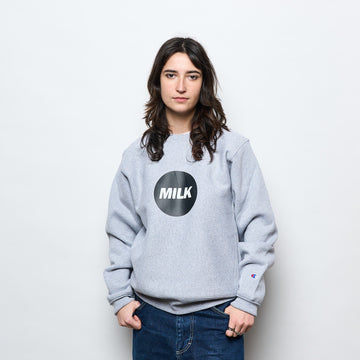 MILK x CHAMPION - Unisex Round Logo Crewneck Made In USA