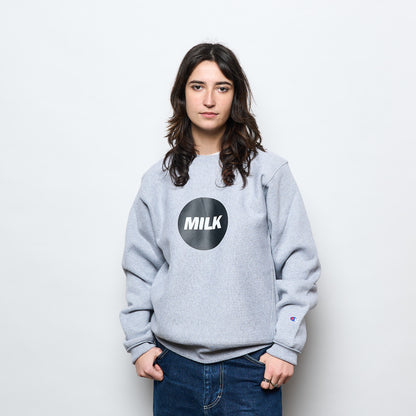 MILK x CHAMPION - Unisex Round Logo Crewneck Made In USA