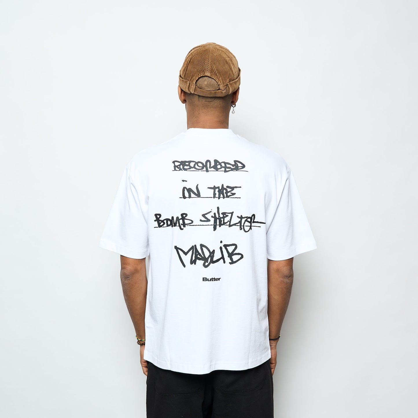 Madlib x Butter Goods- Bomb Shelter Tee (White)