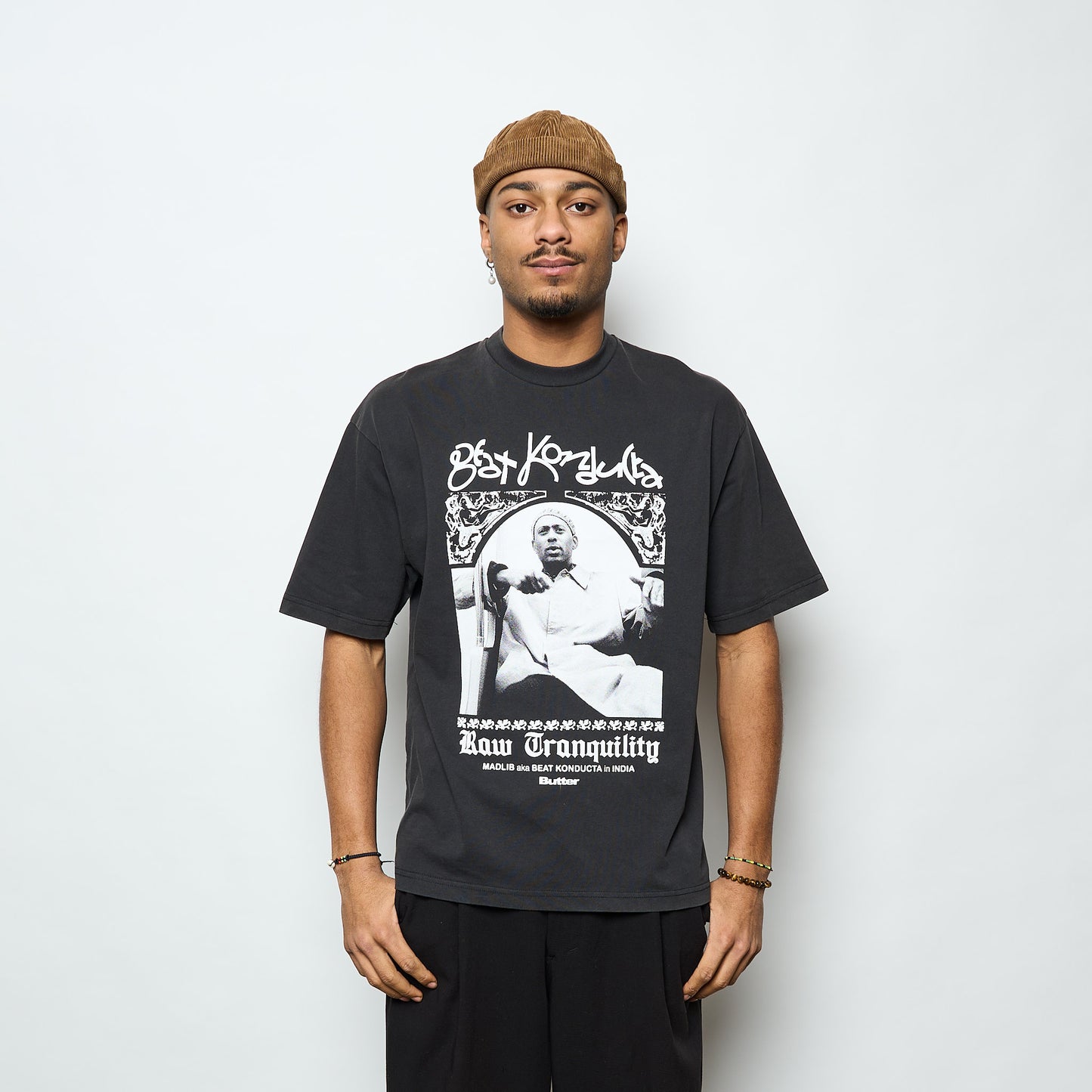 Madlib x Butter Goods- India Tee (Washed Black)