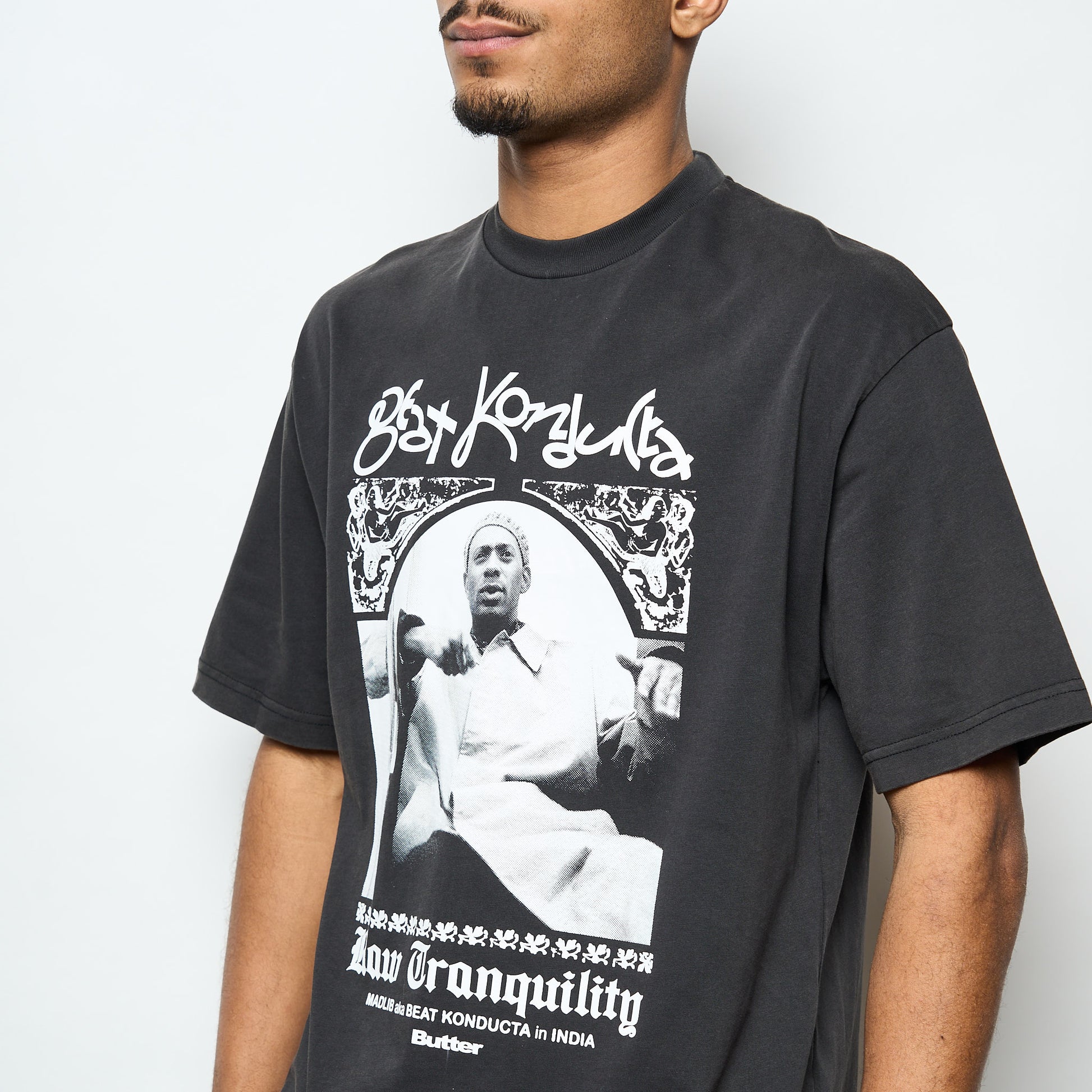 Madlib x Butter Goods- India Tee (Washed Black)