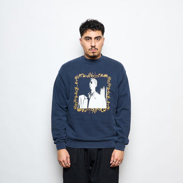 Madlib x Butter Goods- Loop Digga Crewneck (Washed Navy)