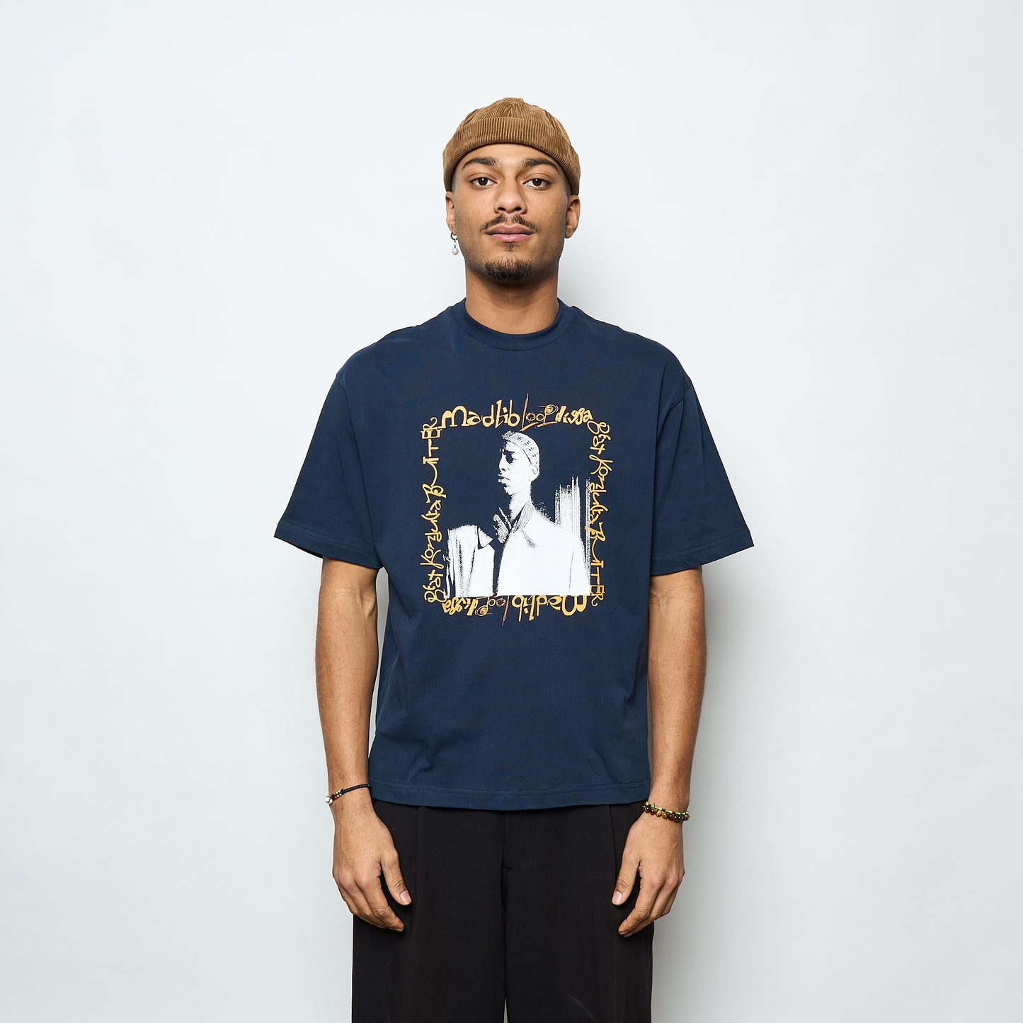 Madlib x Butter Goods- Loop Digga Tee (Navy)