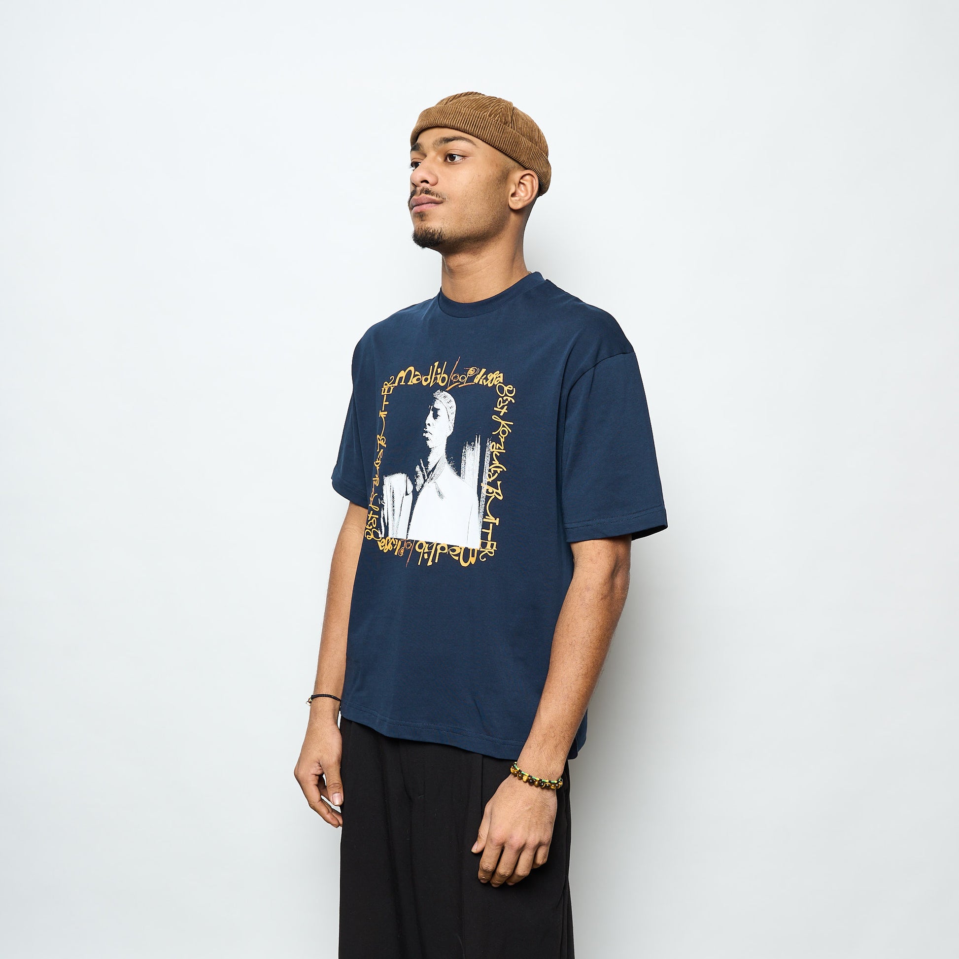 Madlib x Butter Goods- Loop Digga Tee (Navy)