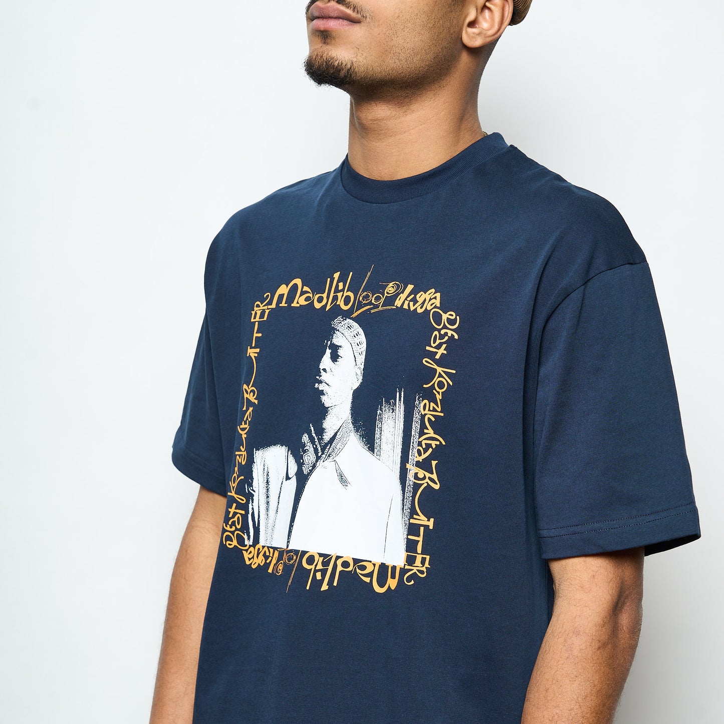 Madlib x Butter Goods- Loop Digga Tee (Navy)