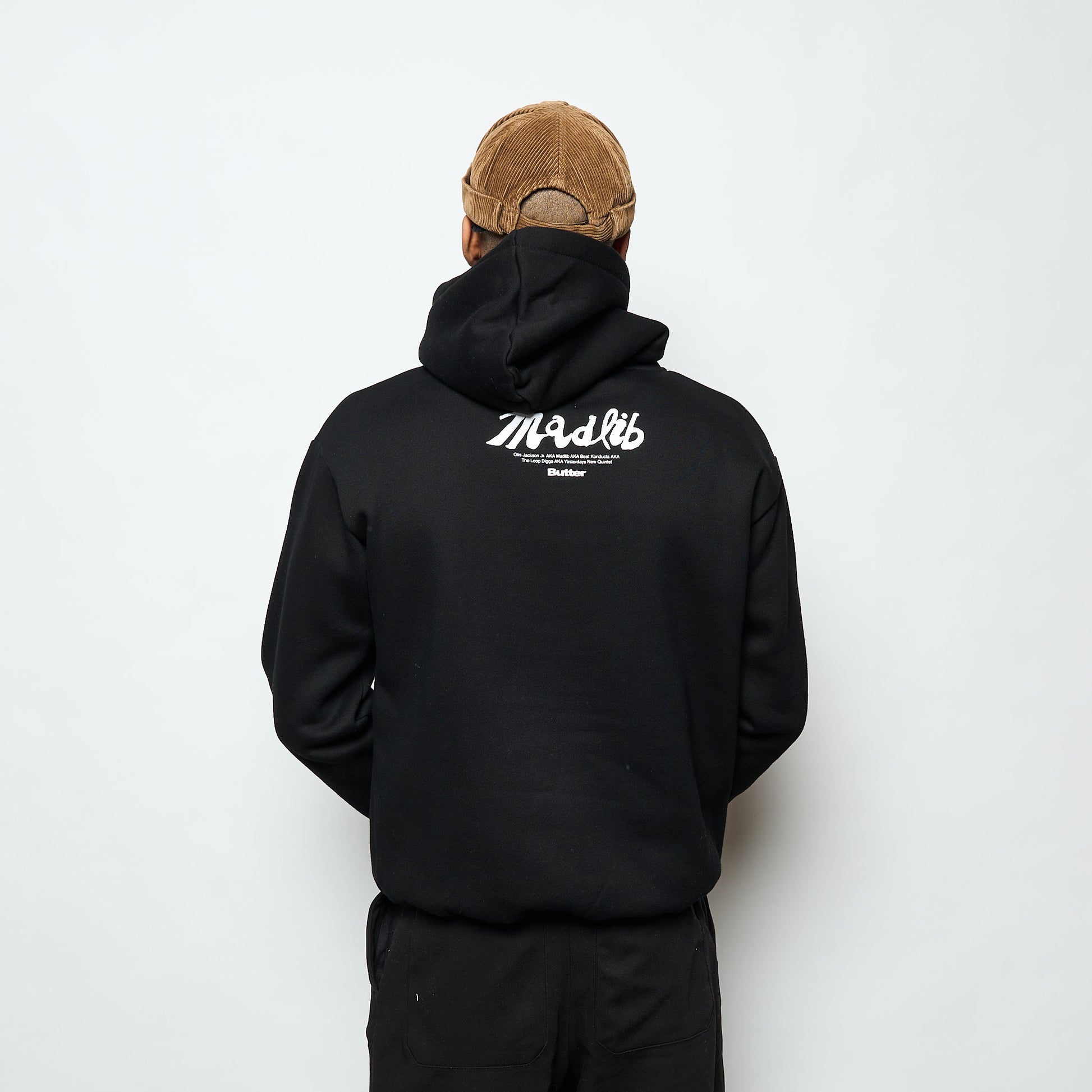 Madlib x Butter Goods- Madlib Pullover Hood (Black)