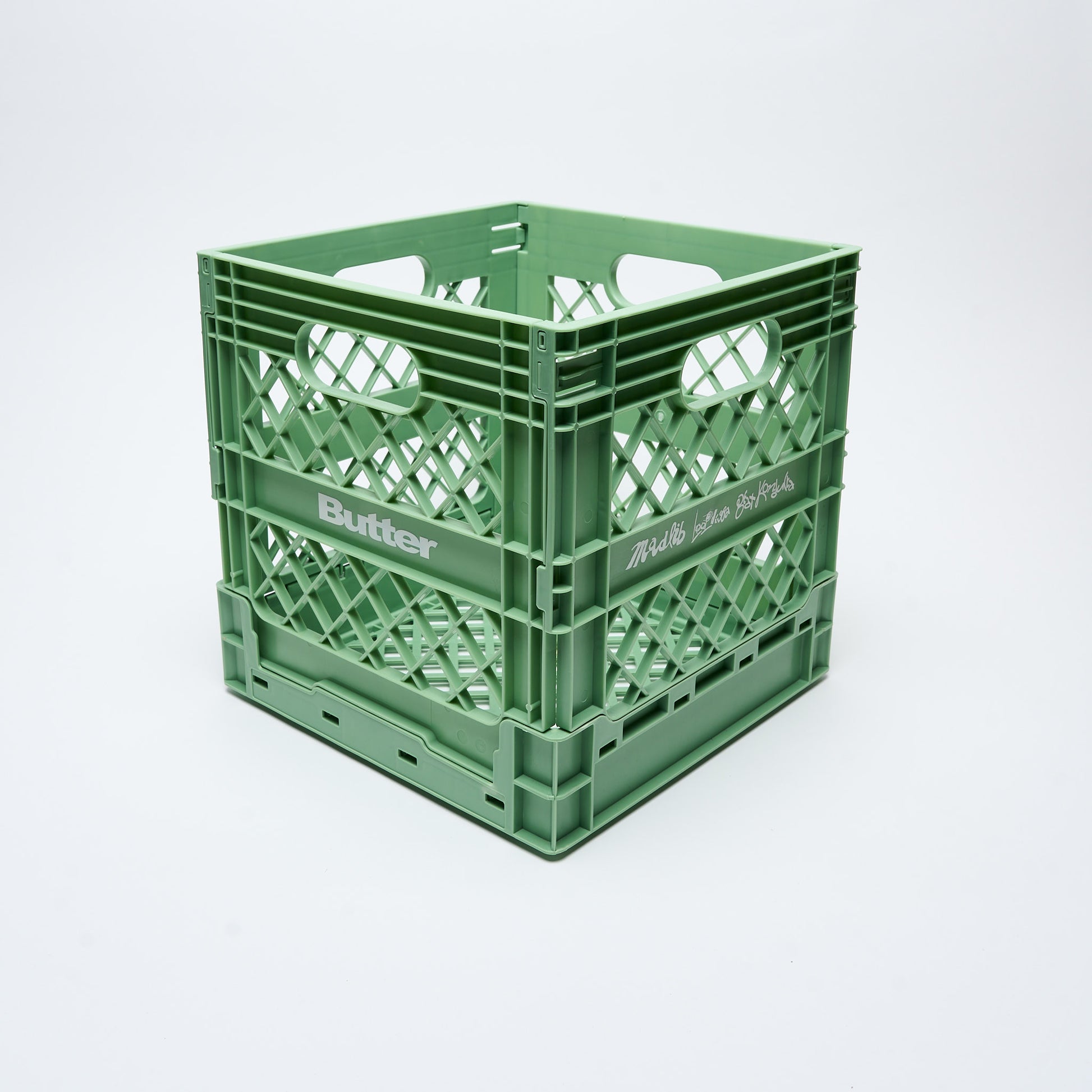 Madlib x Butter Goods - Collapsable Record Crate (Sage)