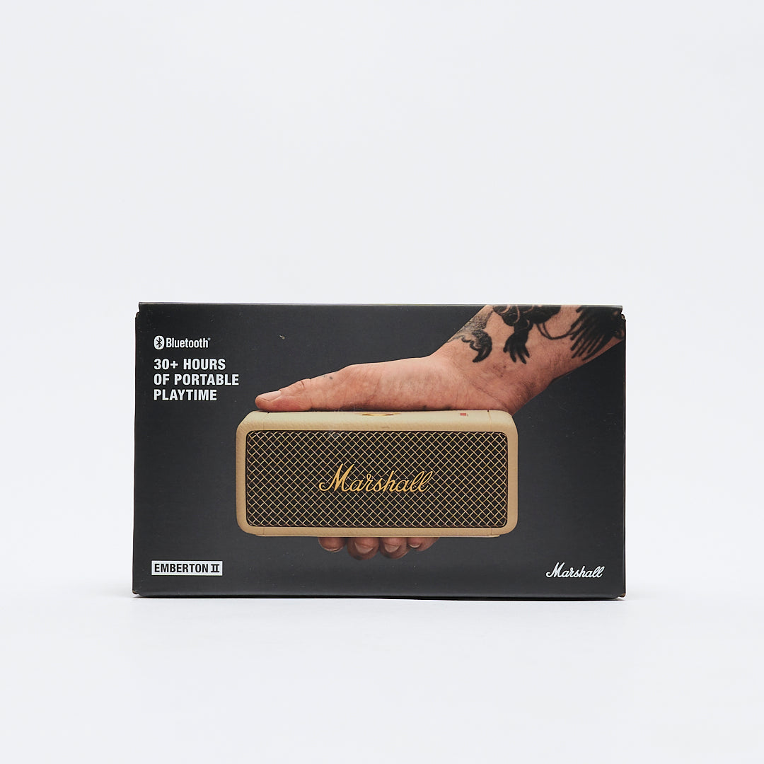 Enceinte sans fil – Marshall Emberton II – Cream – Virgin Megastore