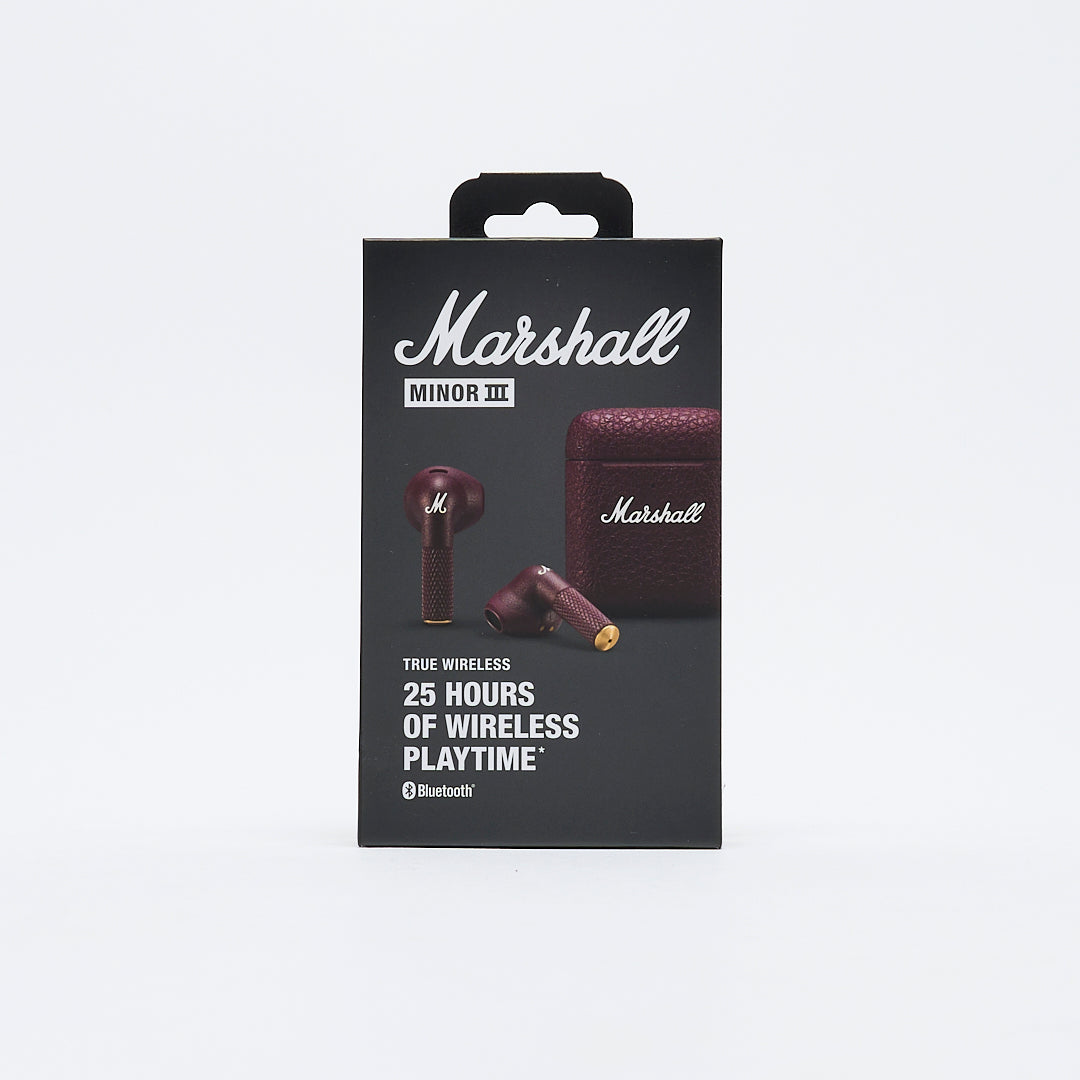 Marshall - Minor III Headphones (Burgundy) – MILK STORE