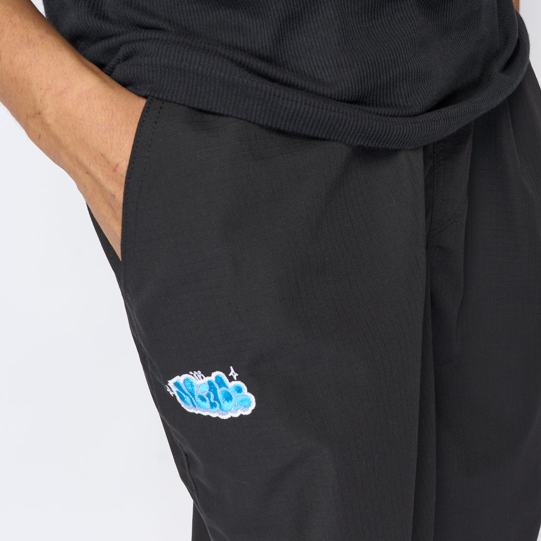 Milk - Bubble Ripstop Baggy pants (Black)