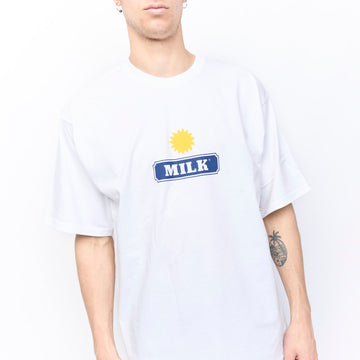 Milk - Milkard Tee (White/Yellow/Blue)