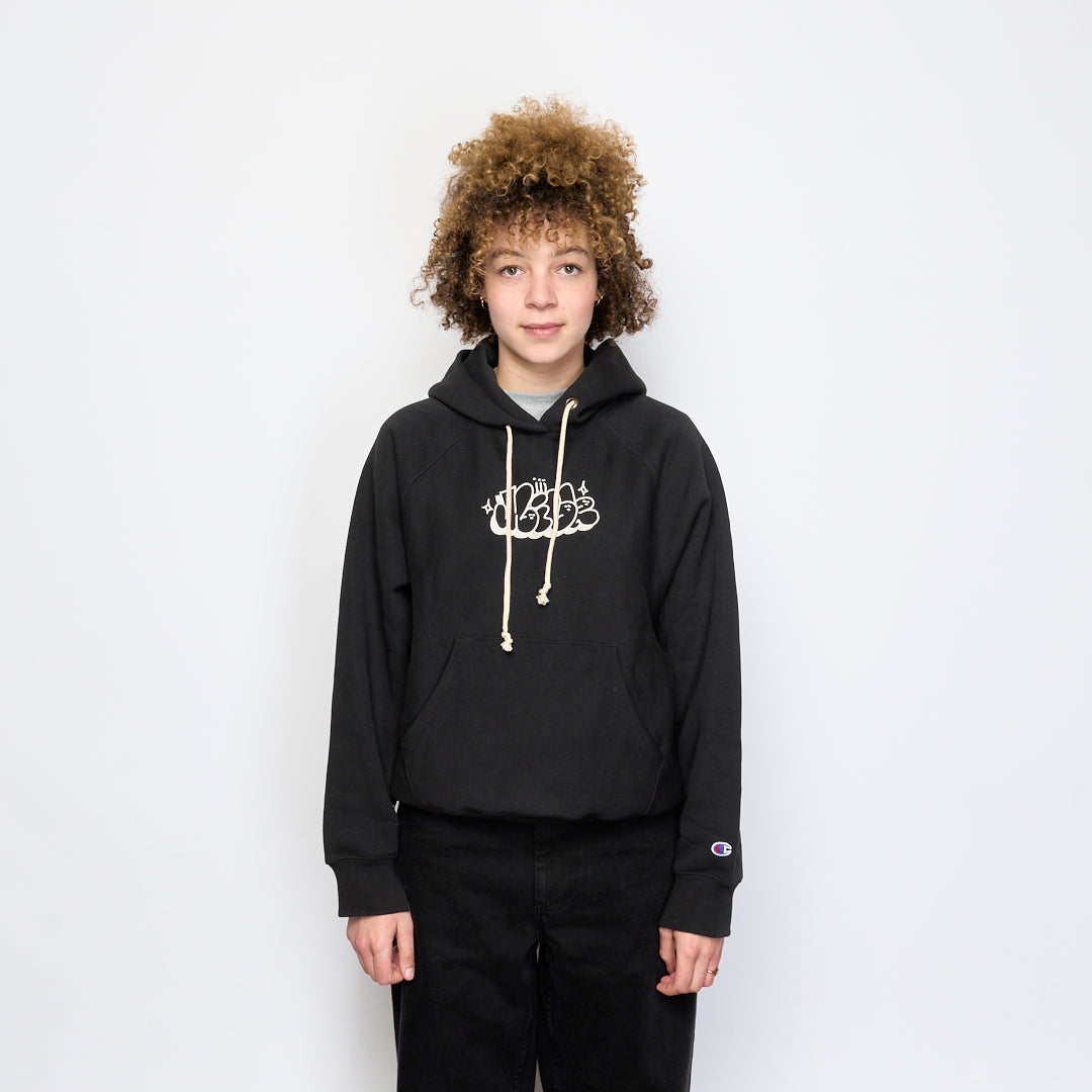 Milk x Champion - RW Bubble Hoodie Women (Black)