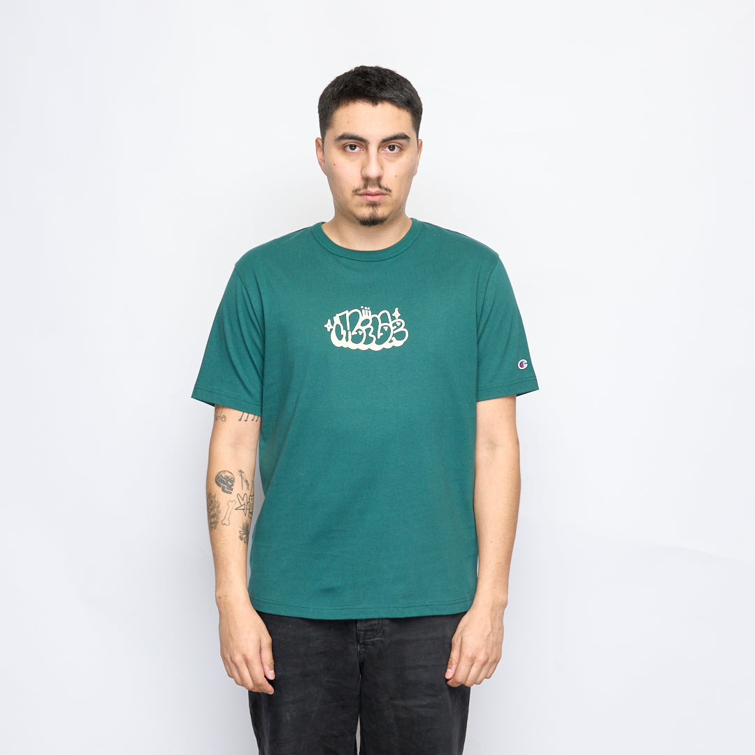 Milk x Champion - RW Crewneck T-shirt Bubble (Green)