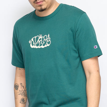 Milk x Champion - RW Crewneck T-shirt Bubble (Green)