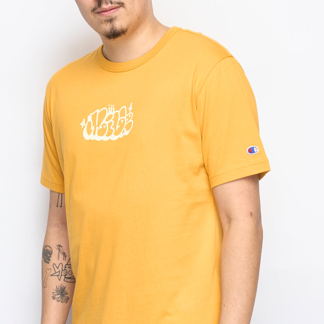 Milk x Champion - RW Crewneck T-shirt Bubble (Yellow)