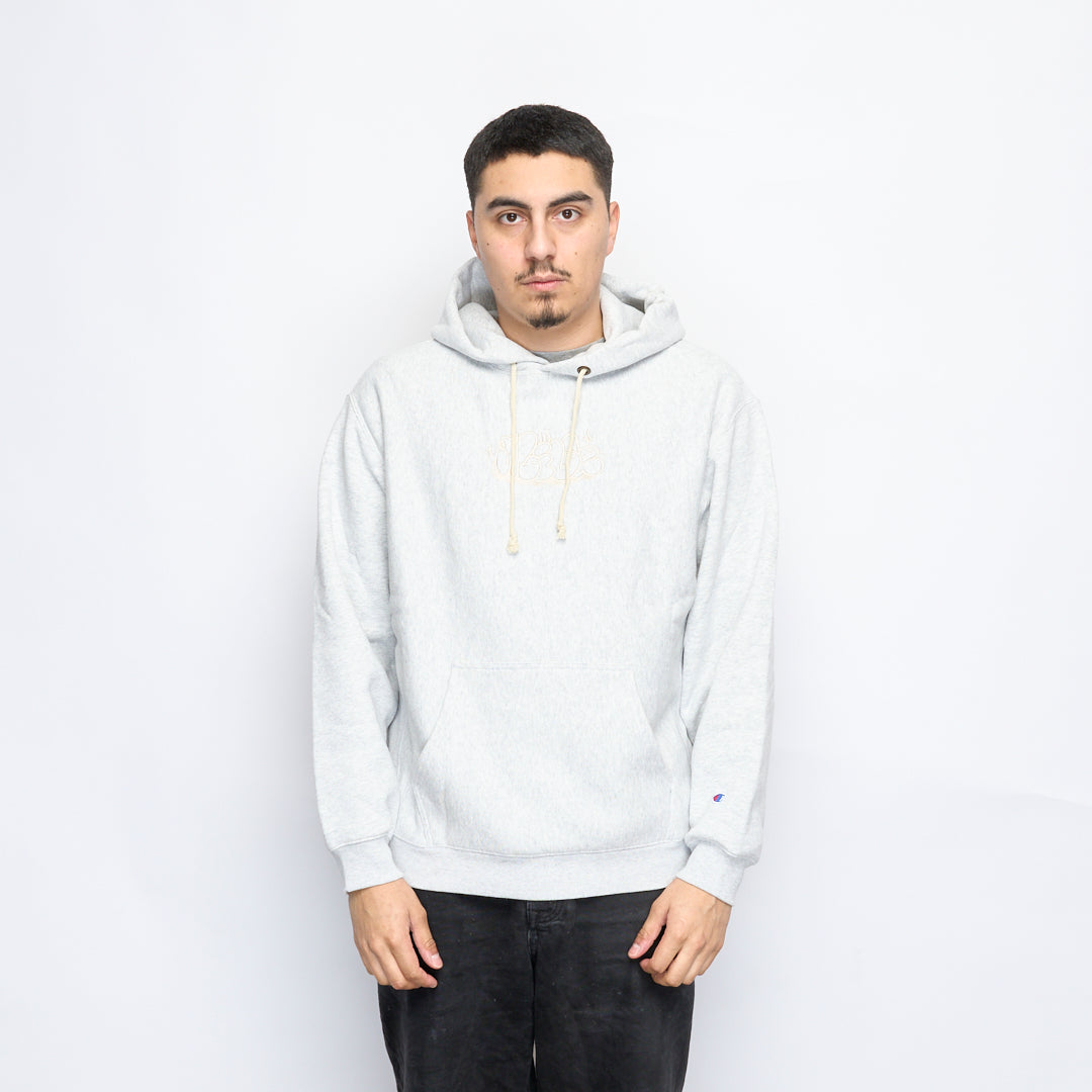 Milk x Champion - RW Hooded Sweatshirt Bubble (Heather Grey)