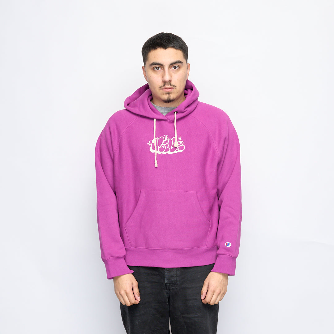 Milk x Champion - RW Hooded Sweatshirt Bubble (Purple)