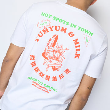 Milk x Yum Yum Needlesneak Head Tee (White)