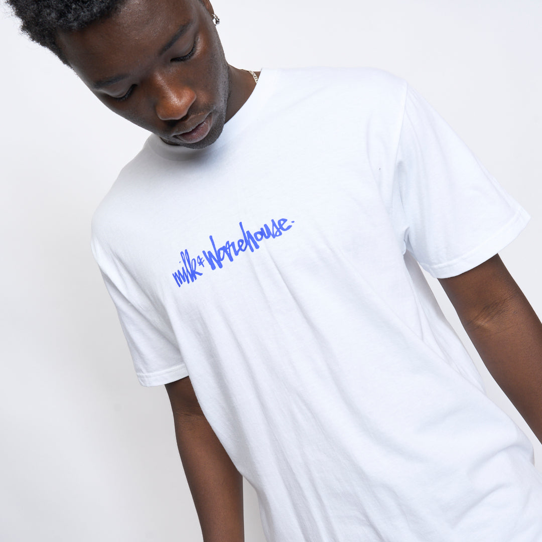 Milk x Warehouse - Slam Tee (White)
