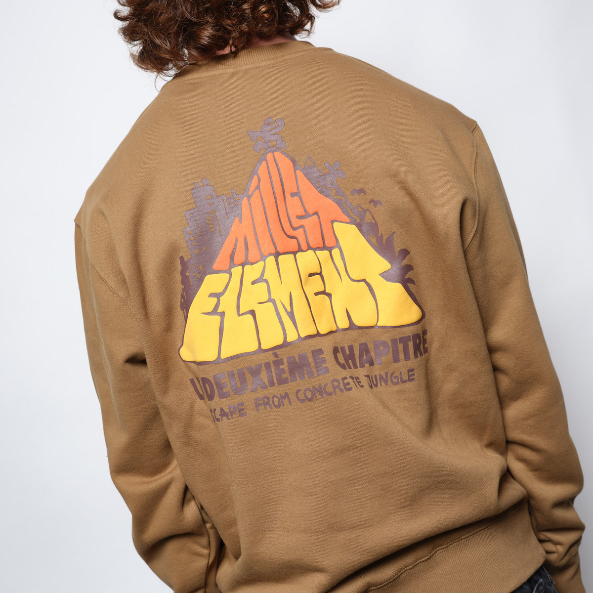 Millet x Element  MXE Hit The Top Crewneck Beige