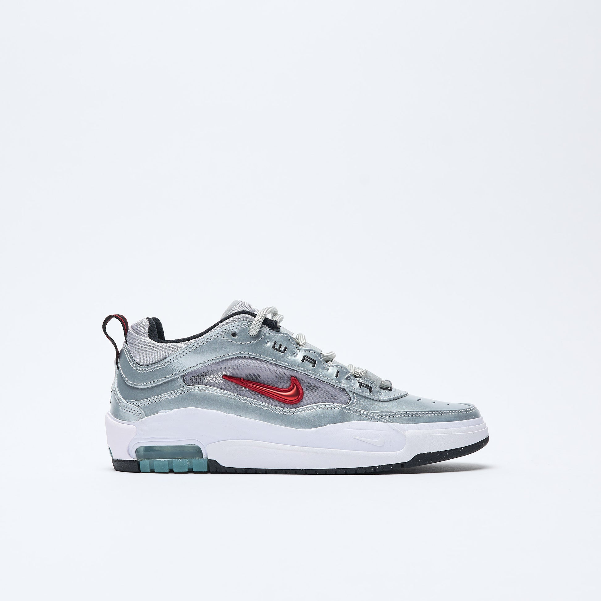 Nike SB - Air Max Ishod Premium "Silver Bullet" (Metallic Silver/Varsity Red)