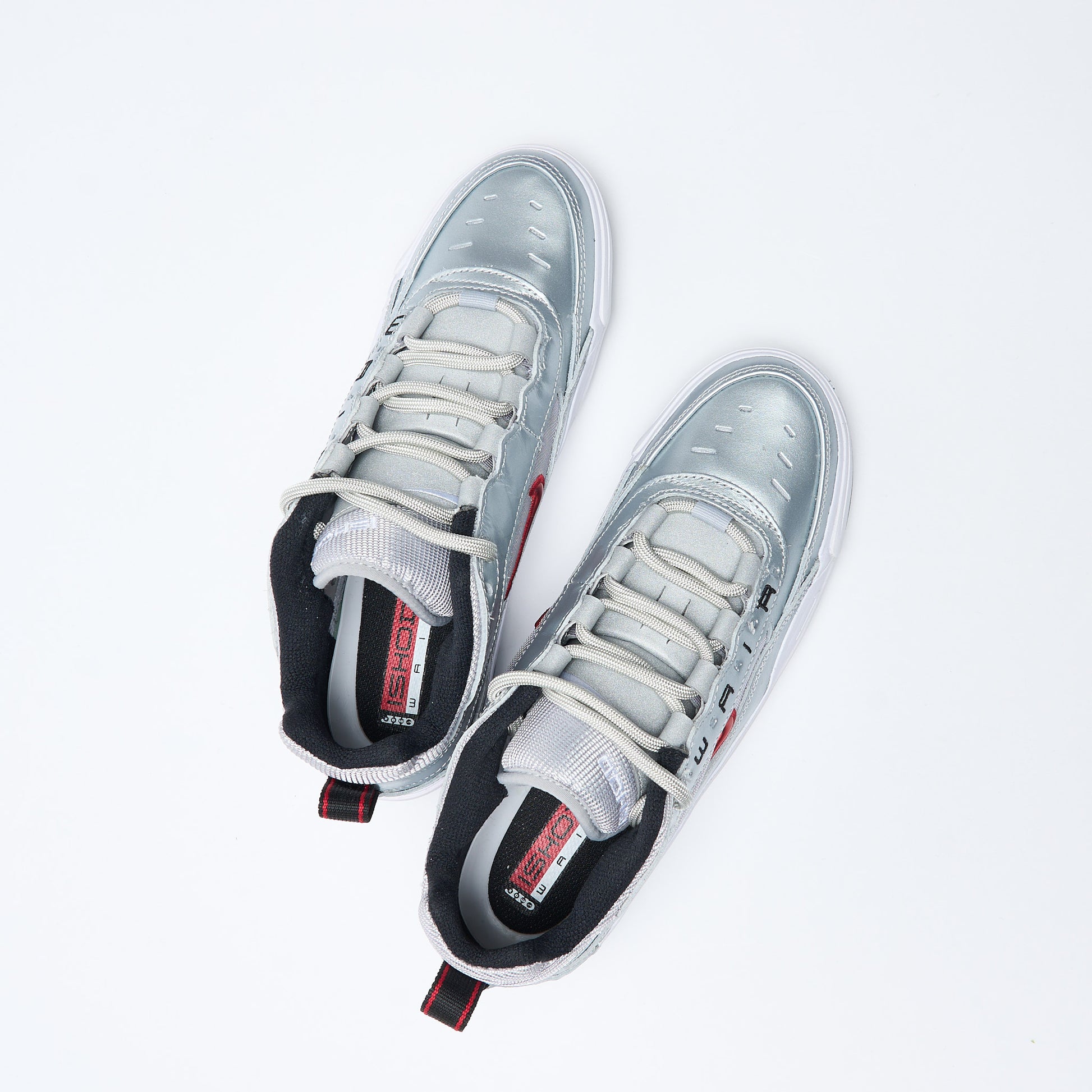 Nike SB - Air Max Ishod Premium "Silver Bullet" (Metallic Silver/Varsity Red)