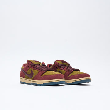 Nike SB - Dunk Low Pro (Dark Team Red/Burgundy Crush-Olive Flax)