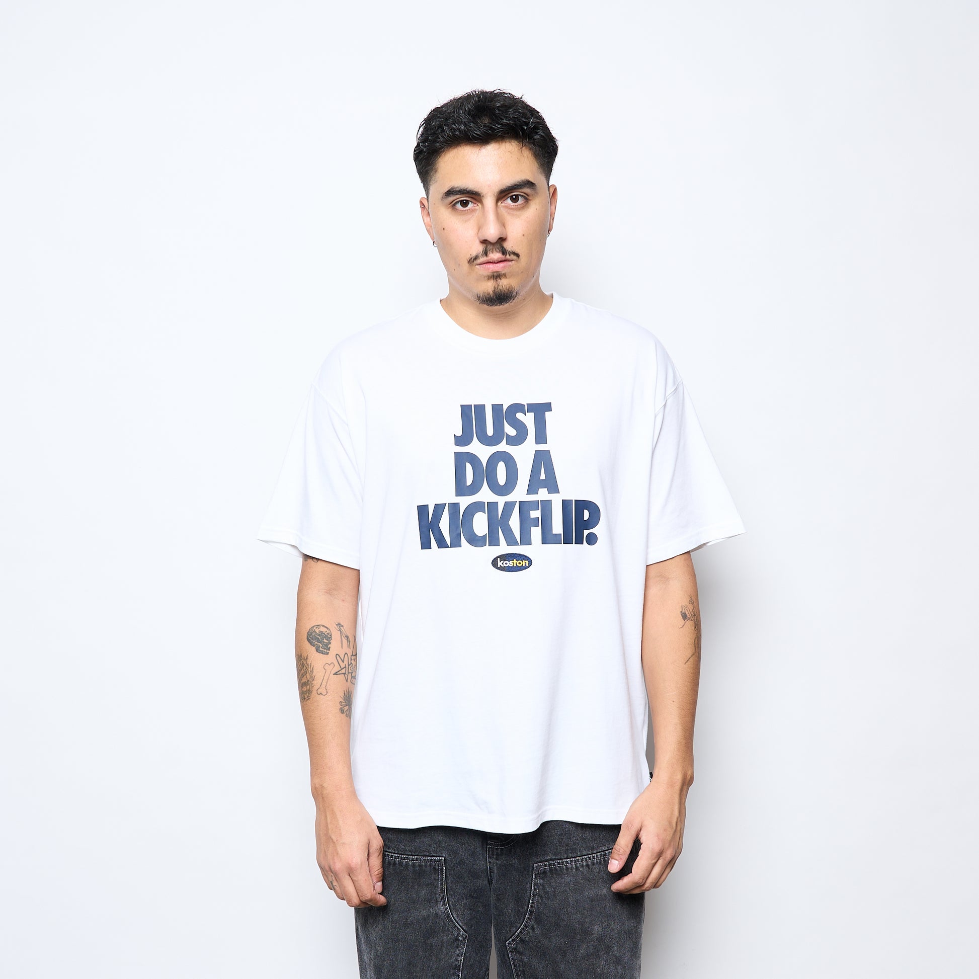 Nike SB - M90 Tee Koston (White) "Just do a Kickflip"