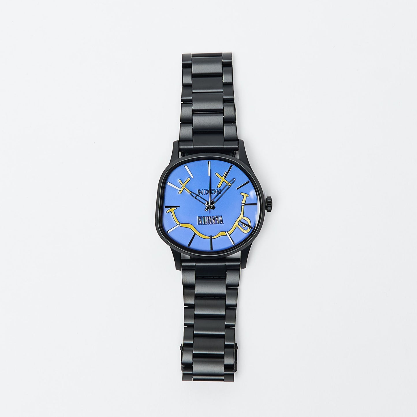 Montres - Nixon - Nirvana Centry Wobble (Matte Super Black/Blue)