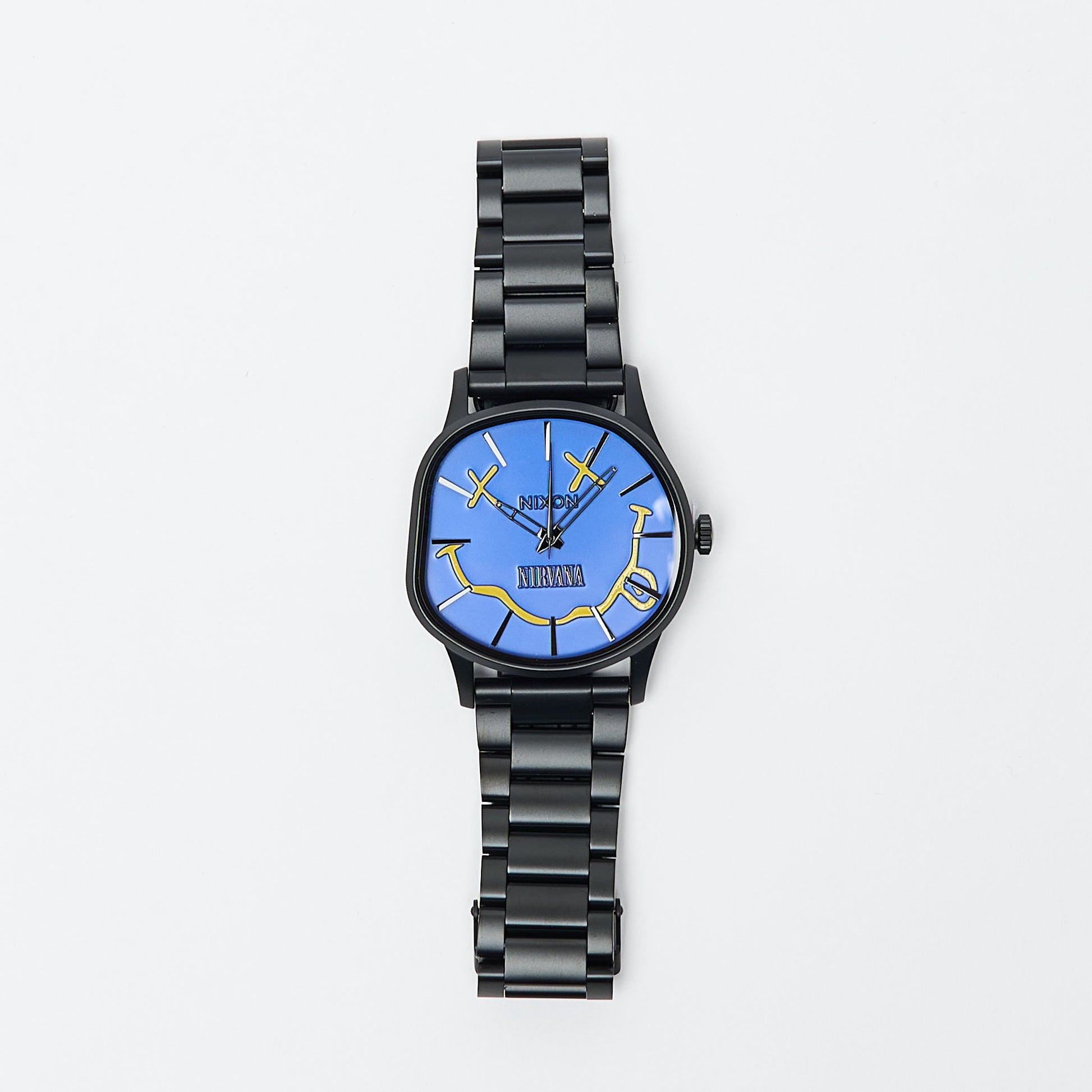 Montres - Nixon - Nirvana Centry Wobble (Matte Super Black/Blue)