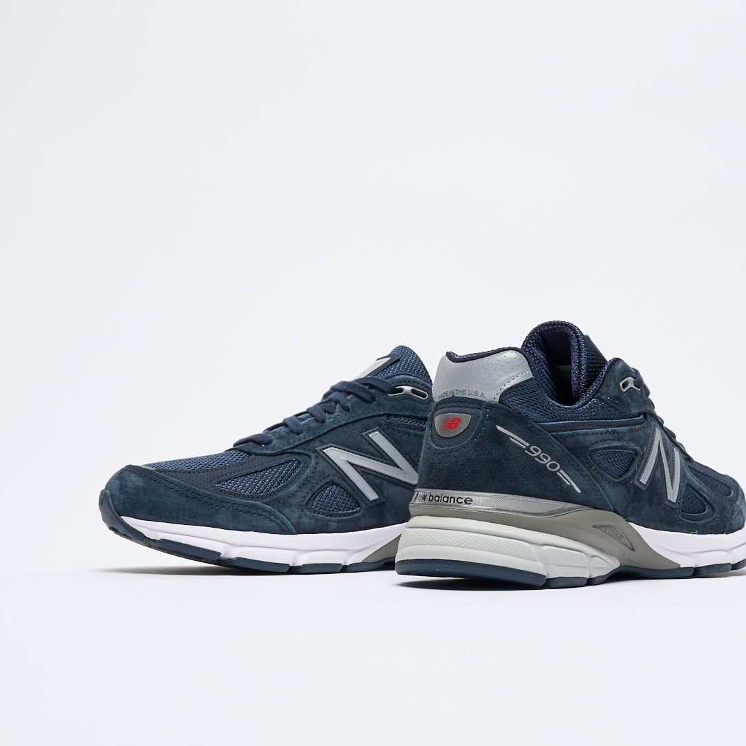 HOT New Balance 990 Grey Navy New Balance 990 V4